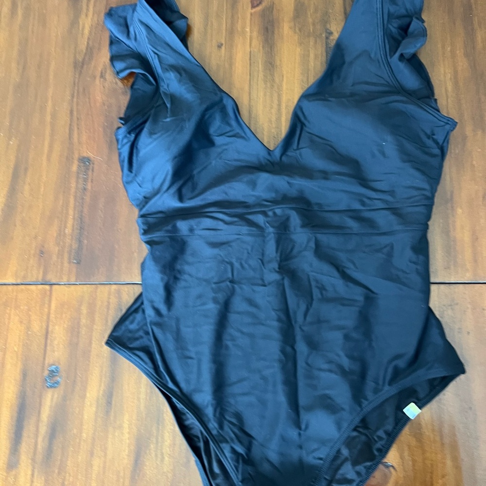 Summersalt Black One Piece Swimsuit size 10